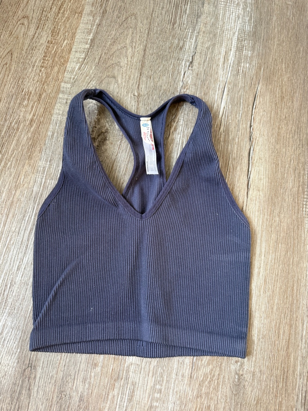 Free People Movement Ribbed Navy Blue Tank Top Workout Tank Size XS S